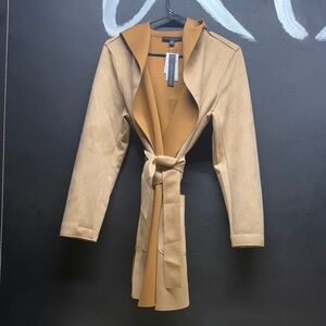 Joan Vass Tan Trench Coat